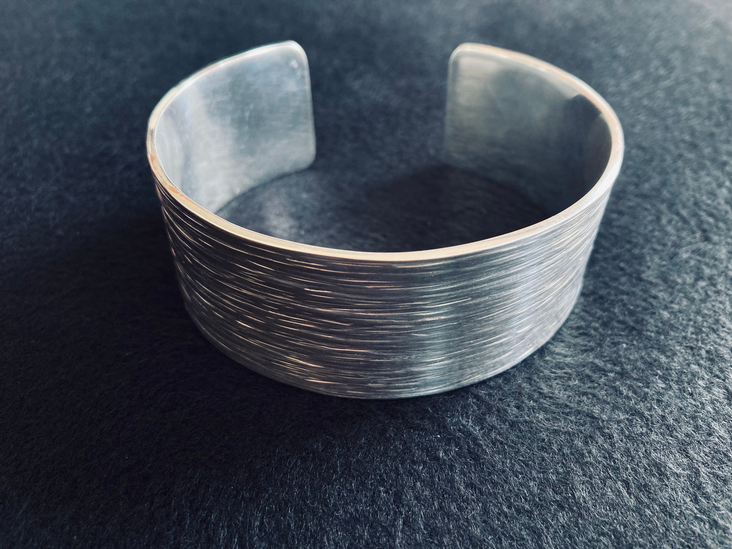 Silver Bark Texture Cuff